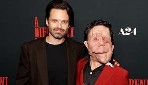 Sebastian Stan and Adam Pearson at a screening of A Different Man in September.Dominik Bindl/Getty Images