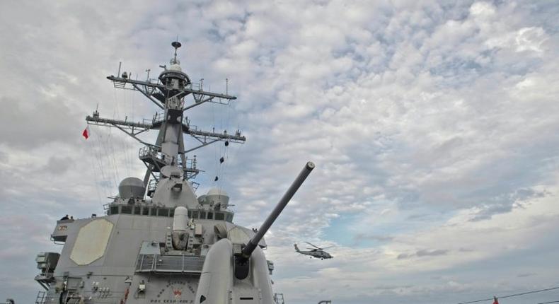 The sailor went missing during a joint US-Japanese drill in the South China Sea