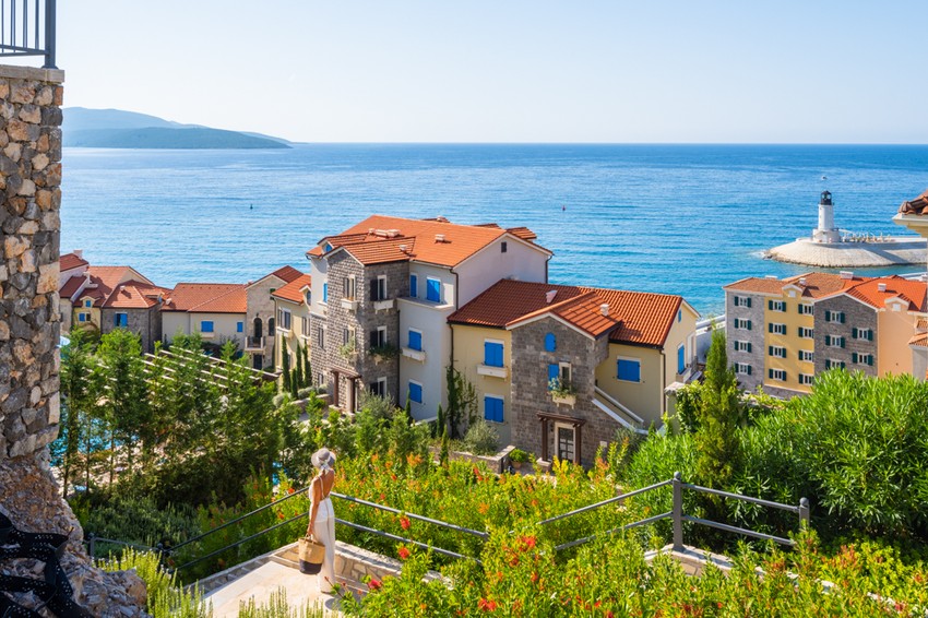 Lustica Bay Marina Village neighbourhood