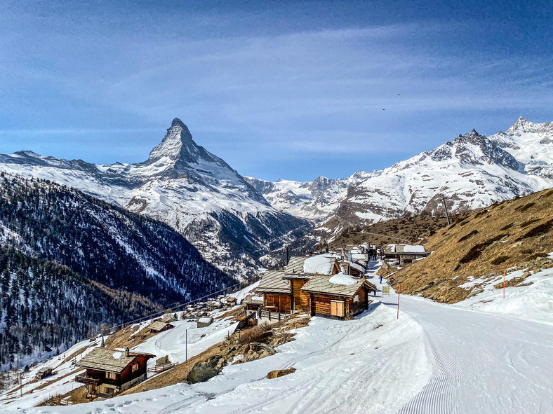 Findeln, w tle Matterhorn