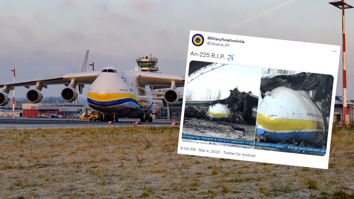 Największy samolot świata został doszczętnie zniszczony. Wojna Rosja-Ukraina. 
