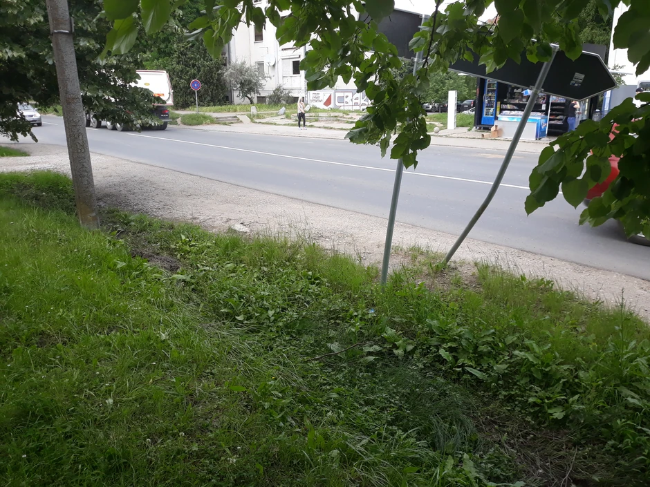 Mesto nesreće u Preradovićevoj