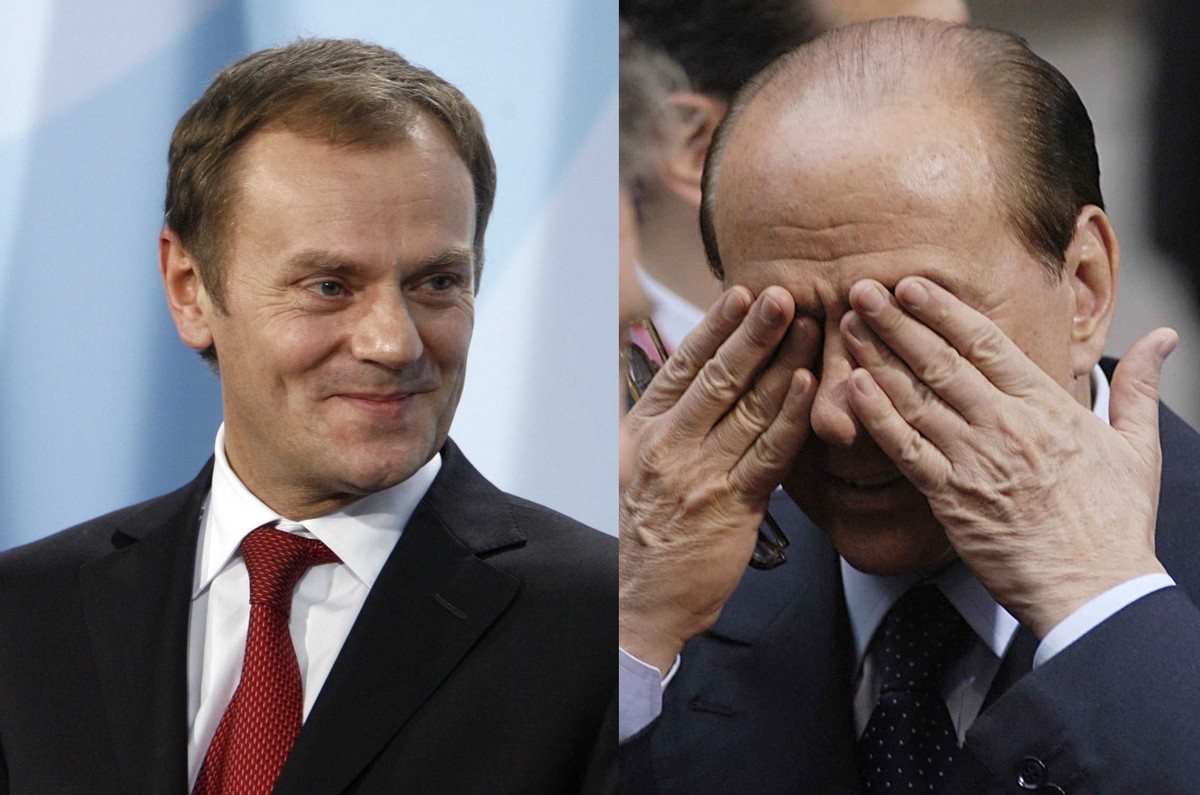 Tusk i Berlusconi
