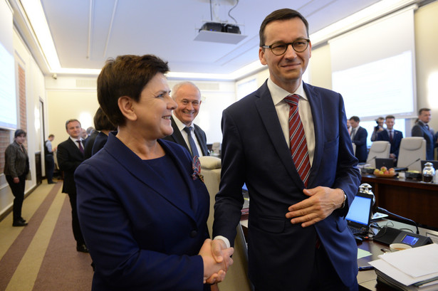 Beata Szydło i Mateusz Morawiecki