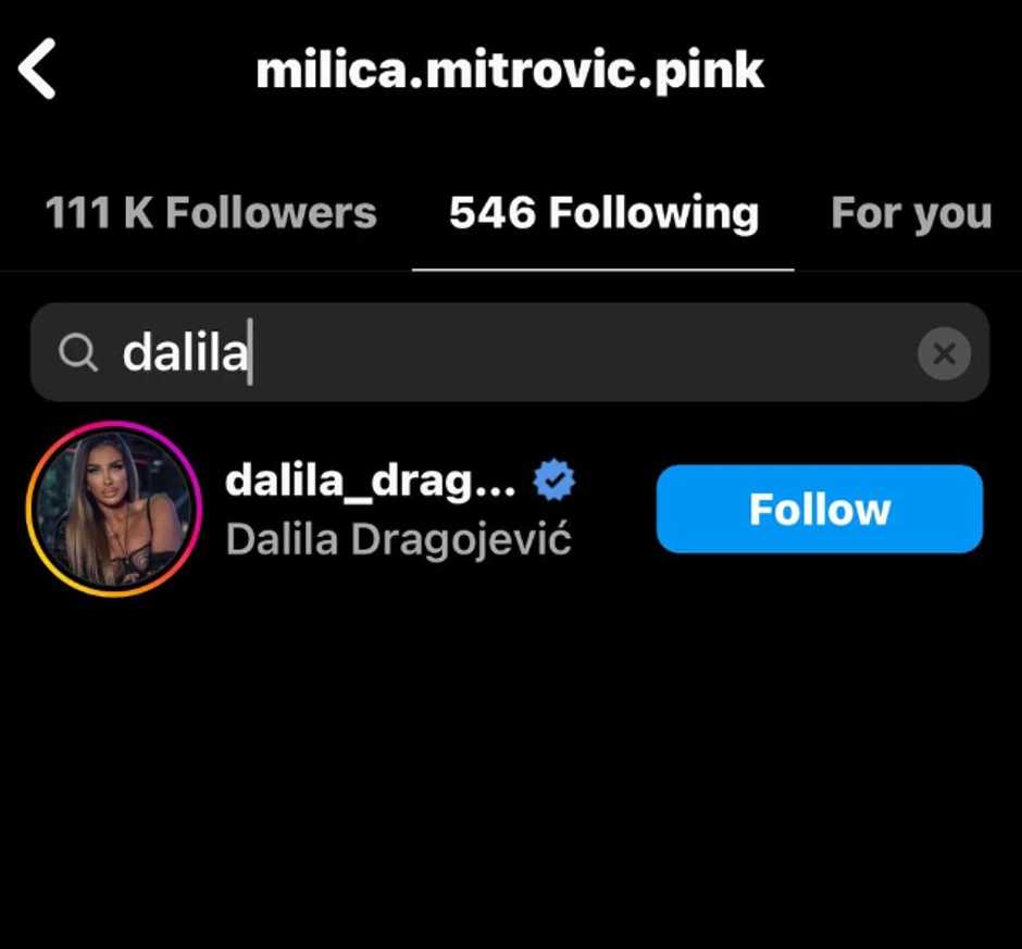 Milica i Dalila se prate na mrežama