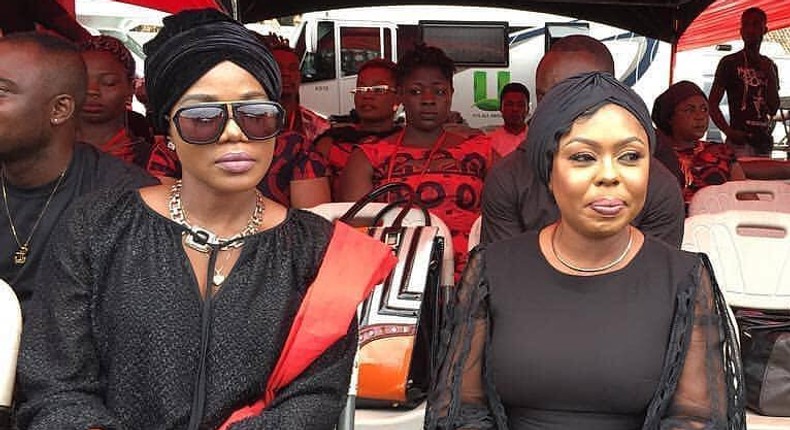 Afia Shwarzenegger, Mzbel, Nana Tornado, others spotted at Ebony's funeral