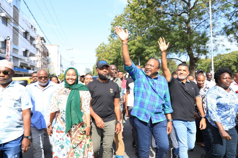 President Uhuru Kenyatta in Mombasa County