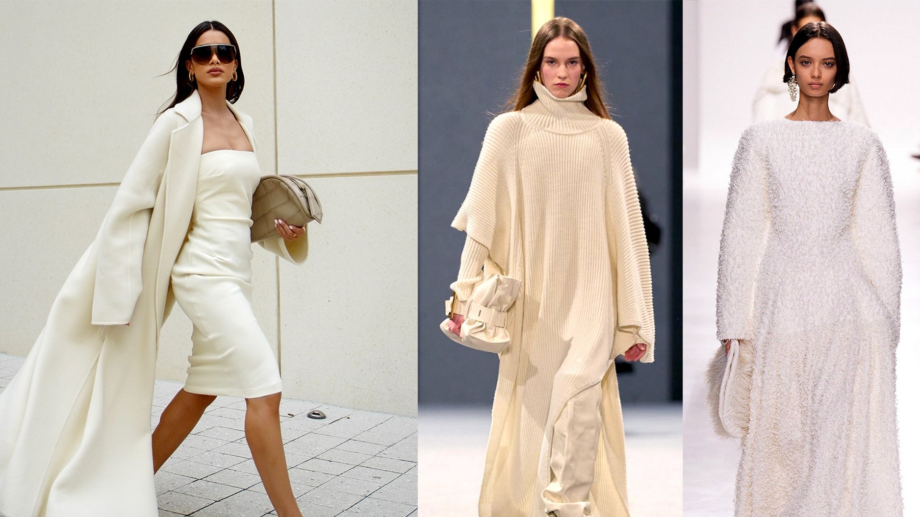 Biela zimná elegancia.