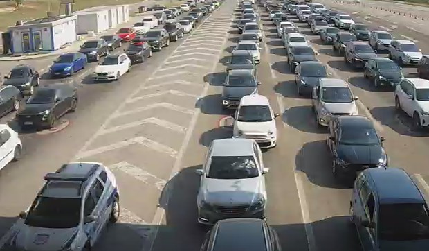 Gužve na graničnom prelazu Preševo