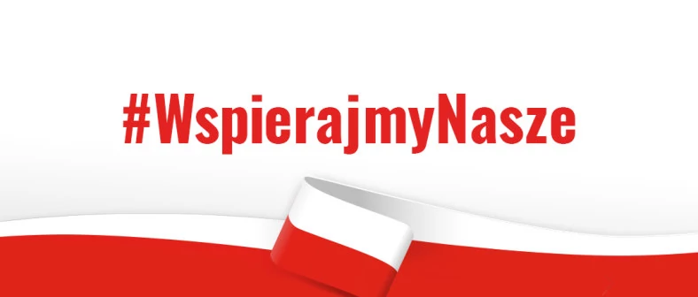 Grafika powstała w ramach gestu solidarności wobec kampanii marketingowej #WspierajmyNasze. Twórca grafiki – sklep internetowy PolskiKoszyk.pl