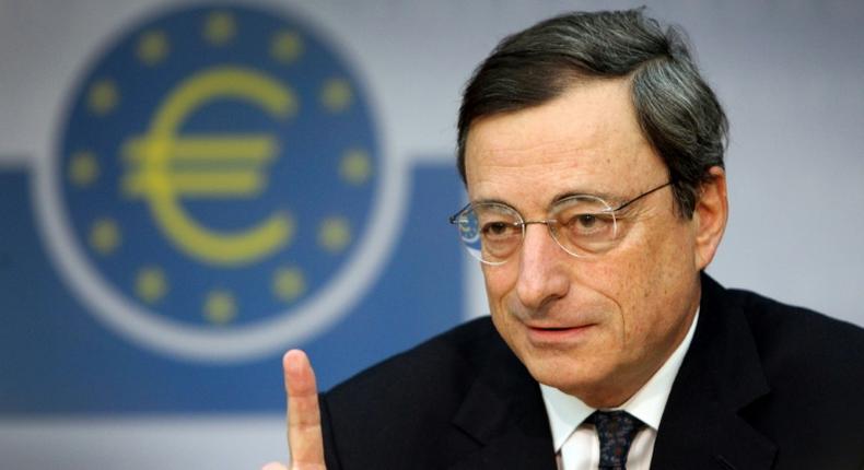 ECB chief Mario Draghi is expected to try and concerns about eurozone growth at a Thursday press conference