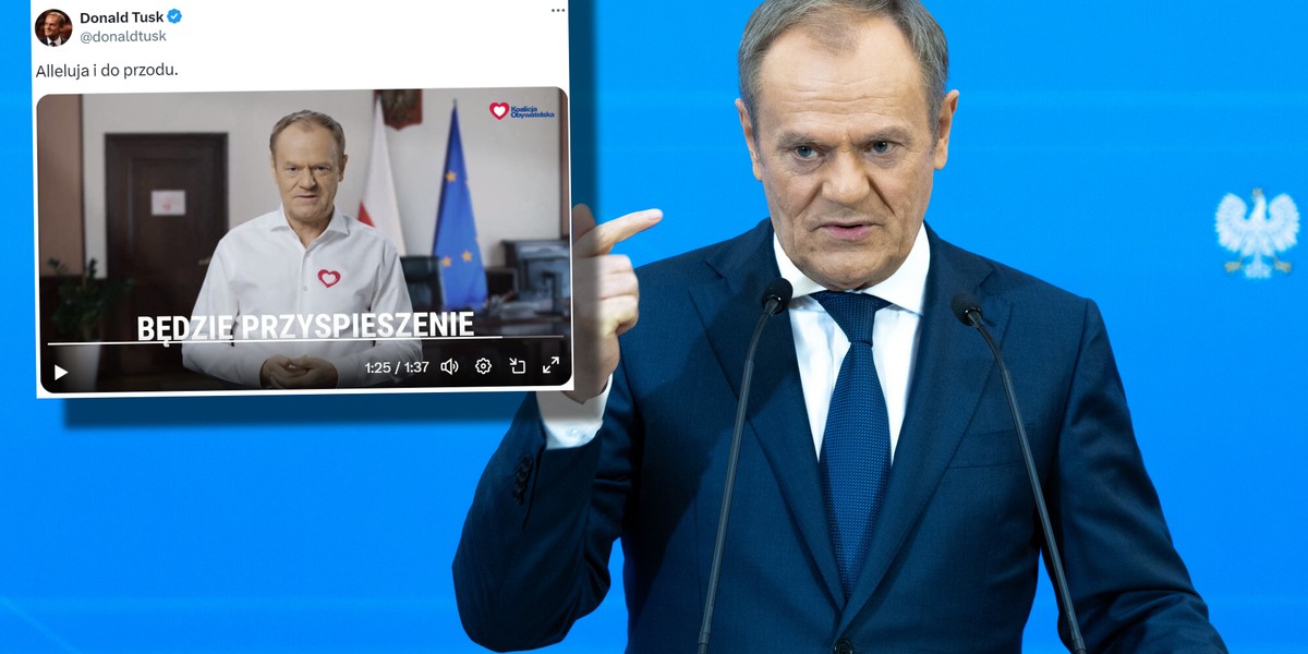 Donald Tusk opublikował film na 100 dni swojego rządu.