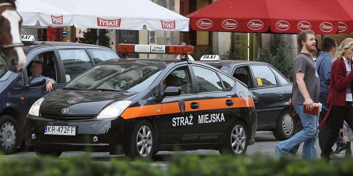 Strażnicy w Krakowie nie znoszą kierowców