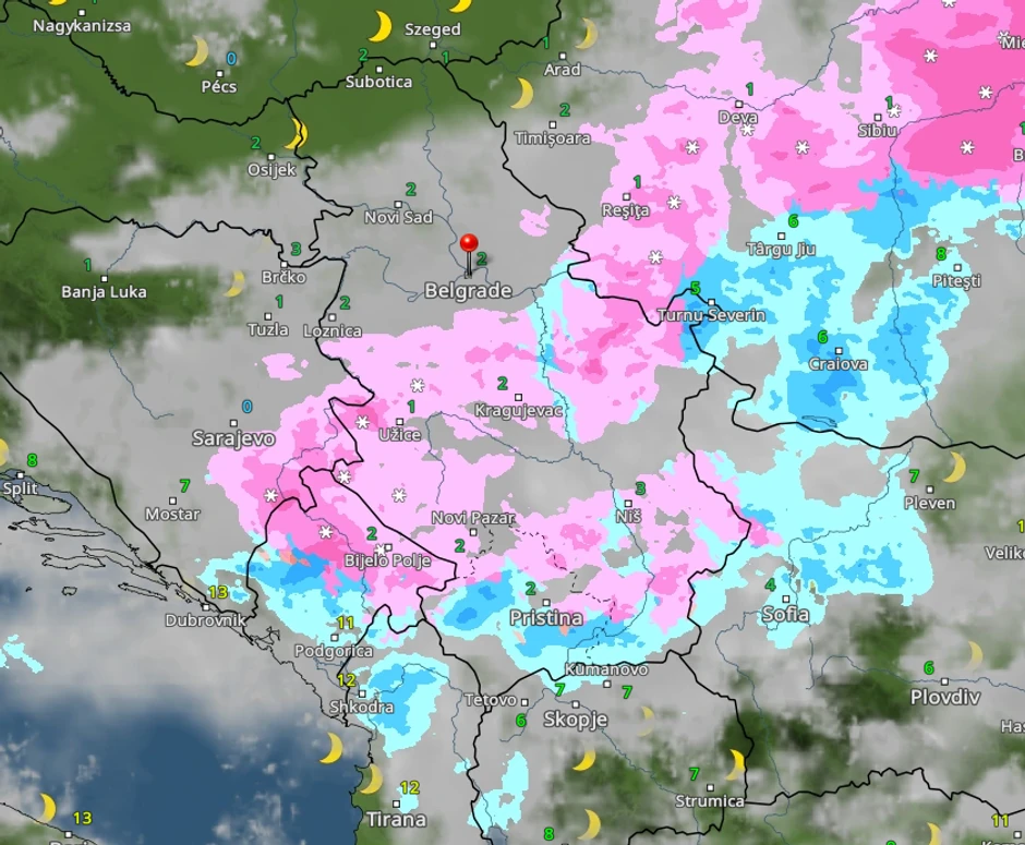 vreme u Srbiji u 18 sati