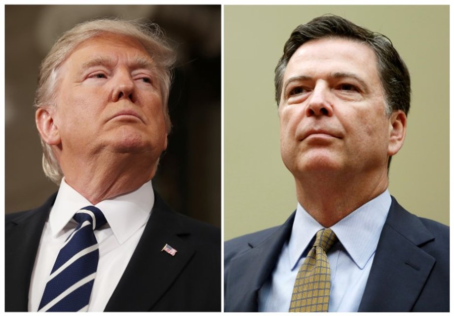 Trump and James Comey, the former FBI director.