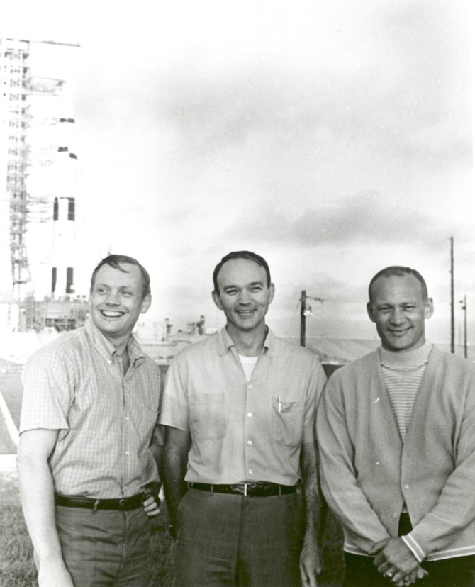 Baz Oldrin, Nil Armstrong i Majkl Kolins