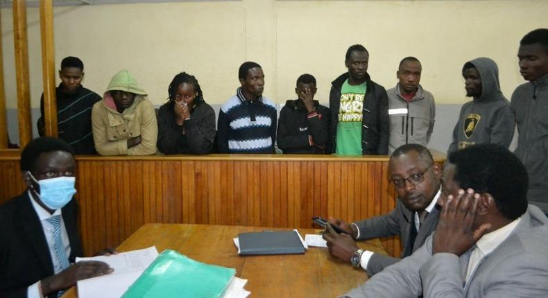 Moi student in court