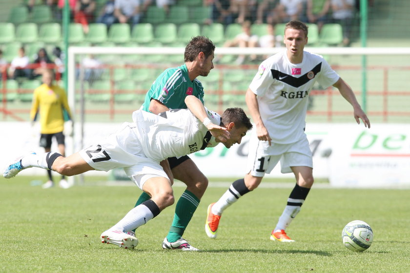 27. kolejka ekstraklasy, mecz GKS Bełchatów - Zagłębie Lubin