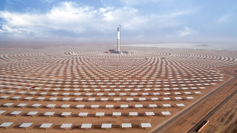 Noor Ouarzazate solar farm in Morocco  as Europe and Morocco revive power link to strengthen energy security