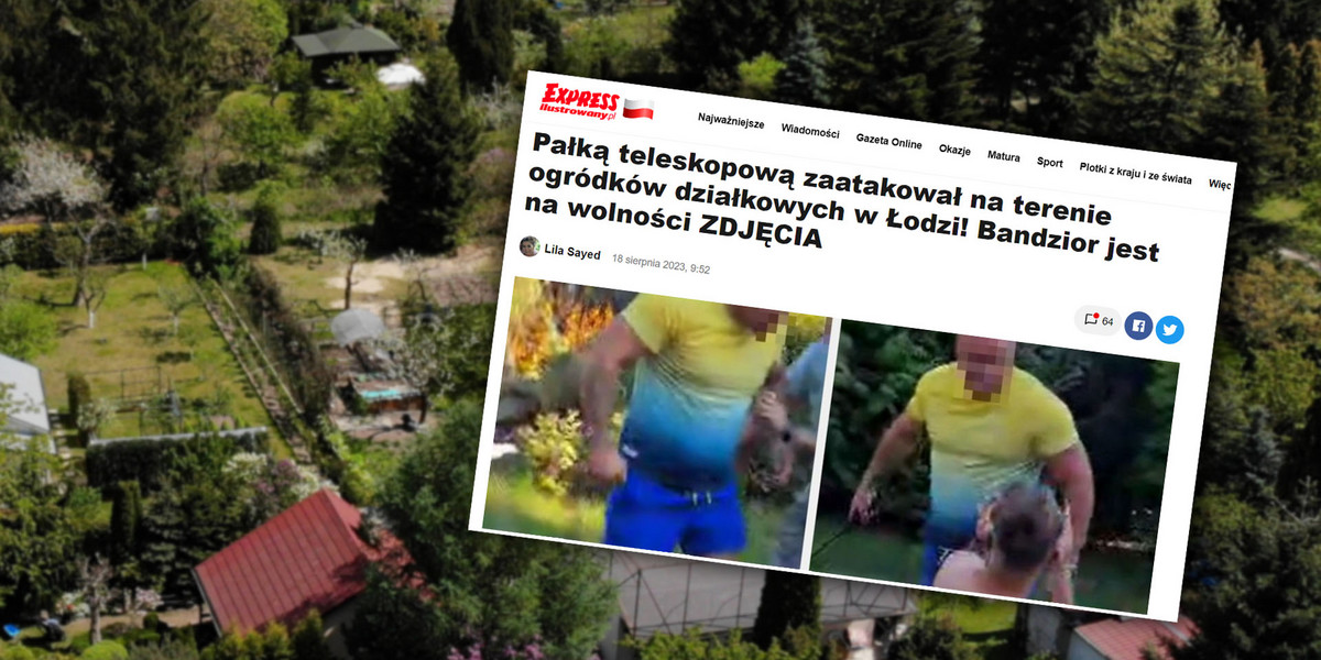 Łódź. Dantejskie sceny na grillu. Osiłek wtargnął z pałką teleskopową.