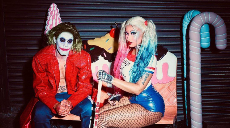 Nicki Minaj az Öngyilkos osztag Harley Quinnjének jelmezébe bújt bele / Fotó: Northfoto