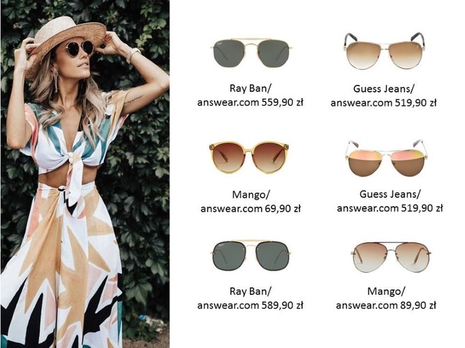 Modne okulary przeciwsłoneczne na lato 2018