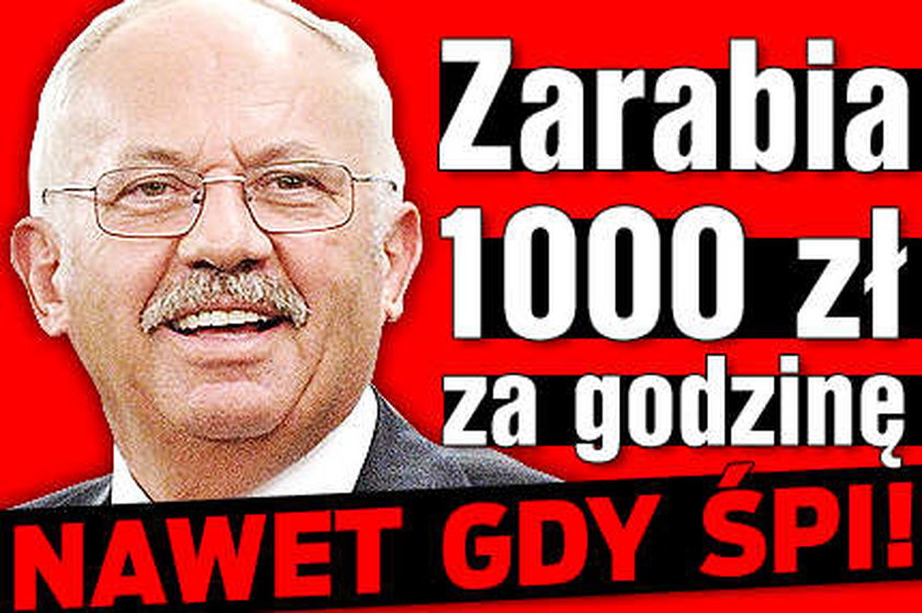 Zarabia 1000 zł za godzinę. Nawet wtedy, gdy śpi!