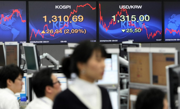Południowokoreański indeks Kospi poszedł w górę. Fot. Bloomberg