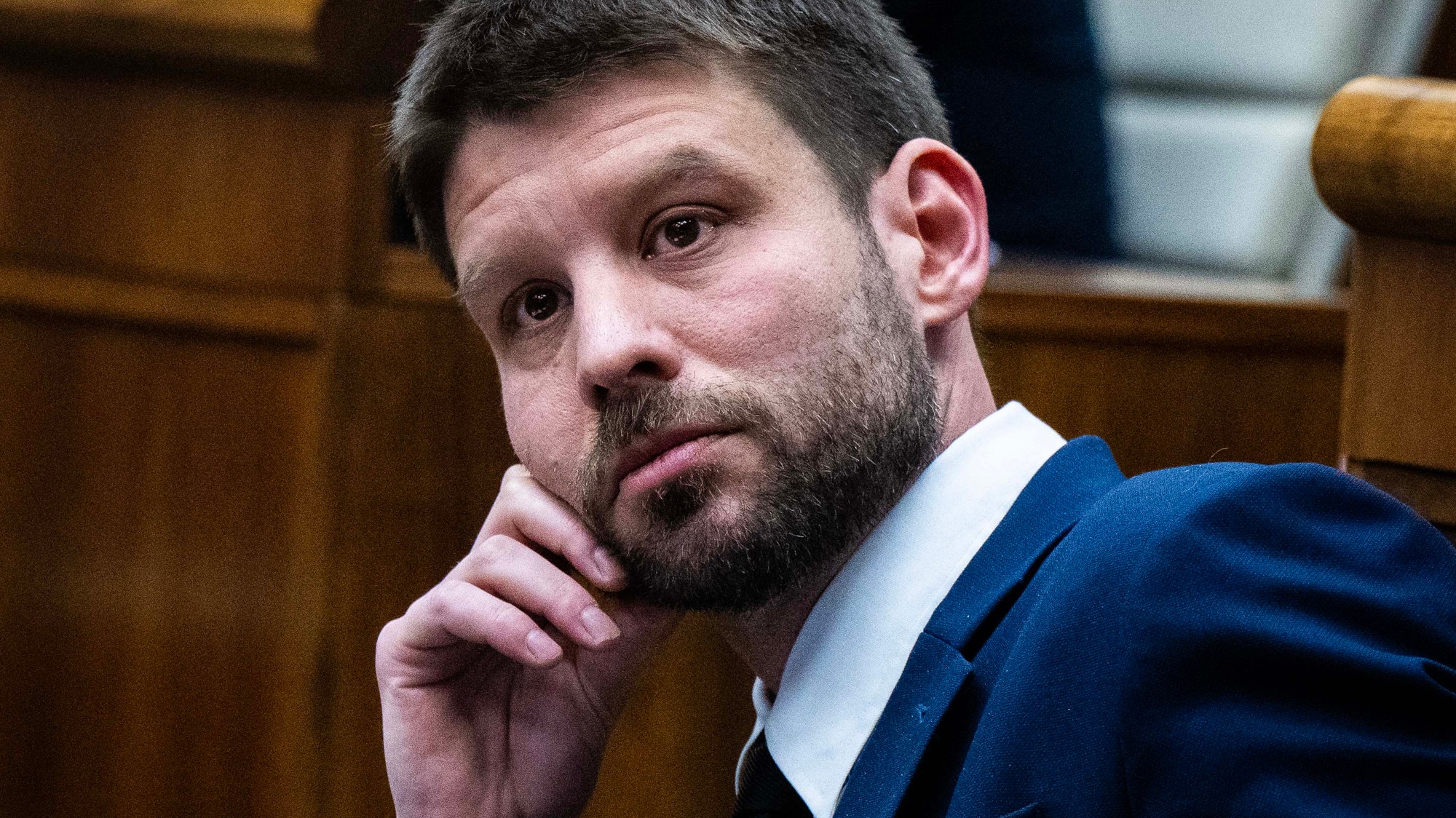 Opozičný poslanec Národnej rady (NR) SR Michal Šimečka.