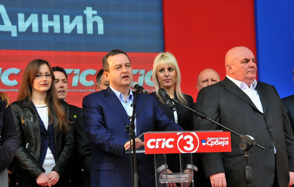 Ivica Dačić na mitingu