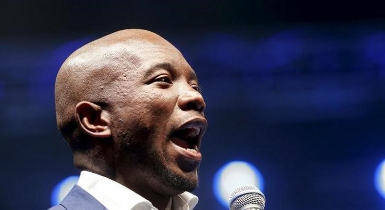 Mmusi Maimane, the first black leader of South Africa's opposition Democratic Alliance (DA) in a file photo. REUTERS/Mike Hutchings