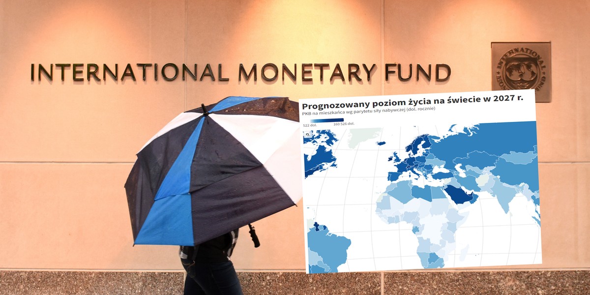 Prognozy MFW dla polskiej gospodarki nie dają nam szans wbicia się do pierwszej dwudziestki świata do 2029 r., ale w PKB na mieszkańca liczonym według parytetu siły nabywczej mamy przesunąć się o dwa miejsca w górę