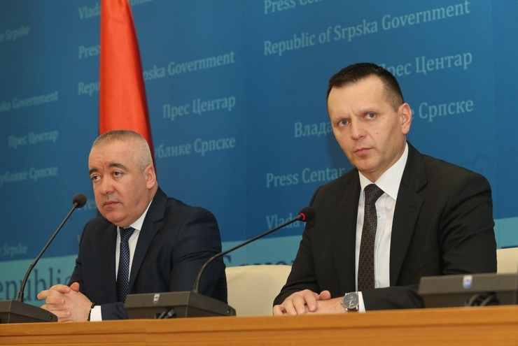 Dragan Lucak ministar unutrasnjih poslova RS Darko Culum direktor policije RS