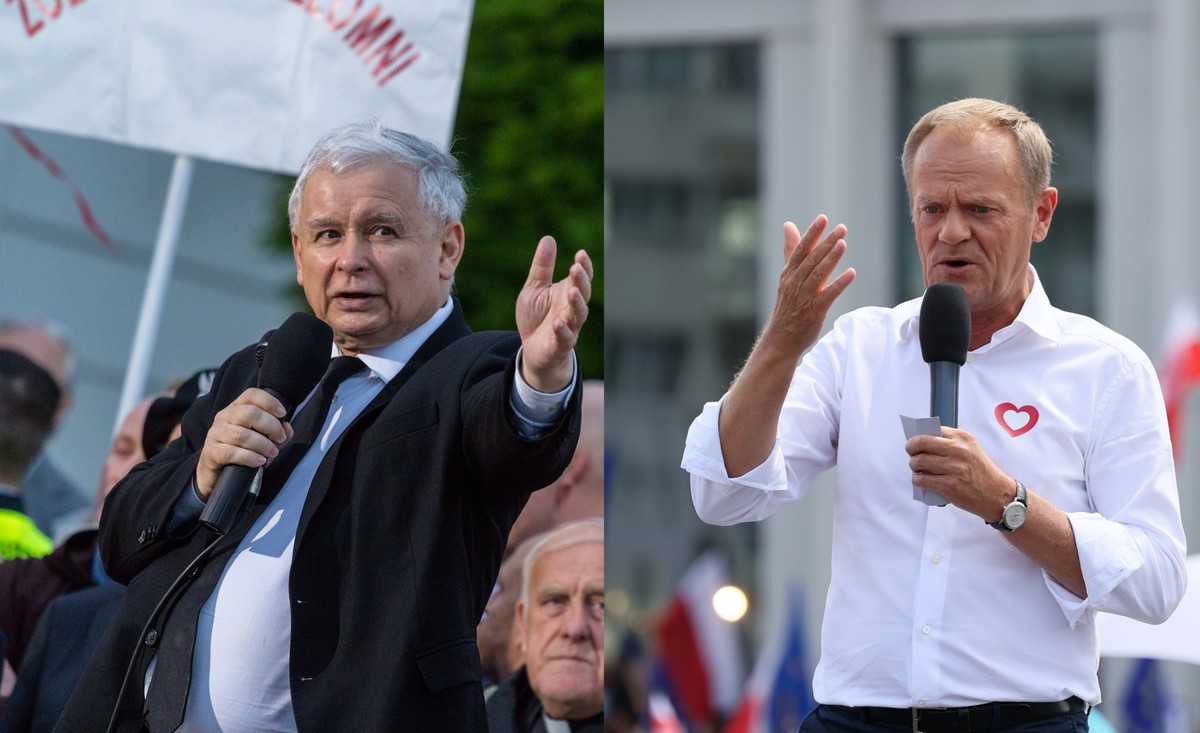 Jarosław Kaczyński i Donald Tusk