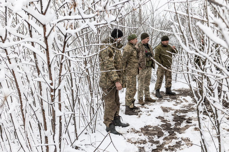 Ukraińscy żołnierze w okolicy Charkowa, 20 listopada 2023 r.