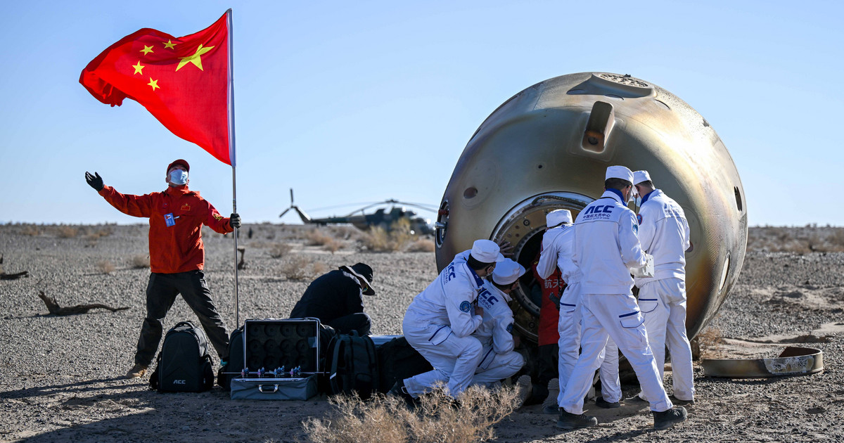 They finished their stay on the space station.  The three astronauts returned to Earth