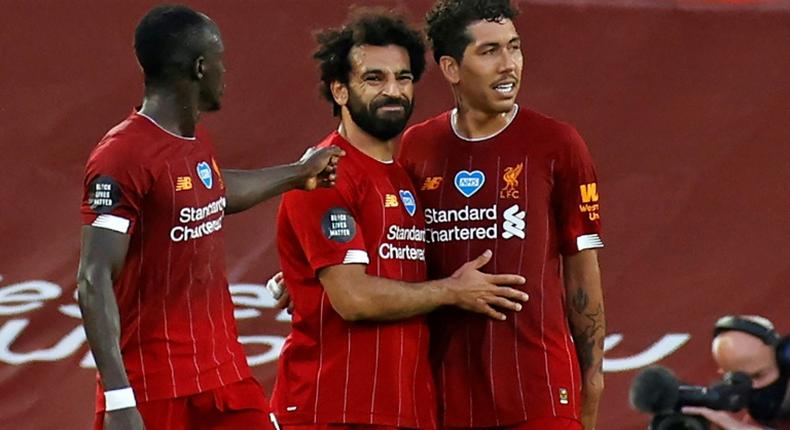 Sadio Mane (left), Mohamed Salah and Roberto Firmino have formed a blistering front three over the past three seasons