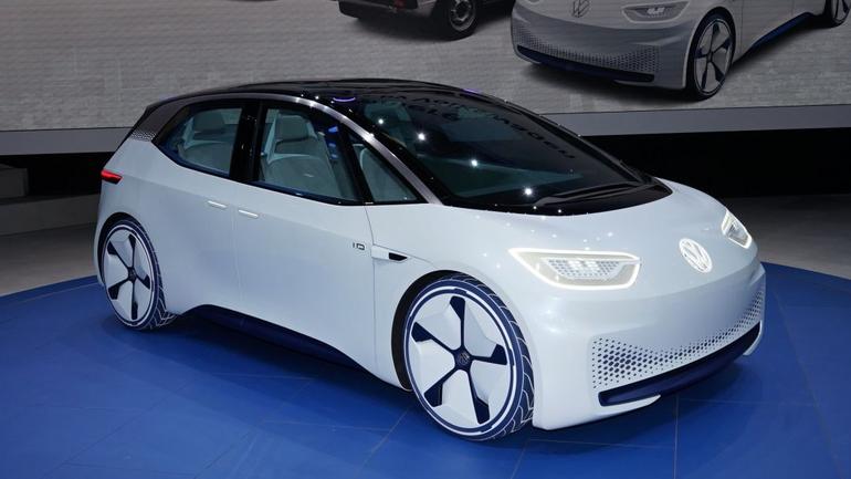 Paryż 2016 Elektryczny Volkswagen I.D. Auto Świat