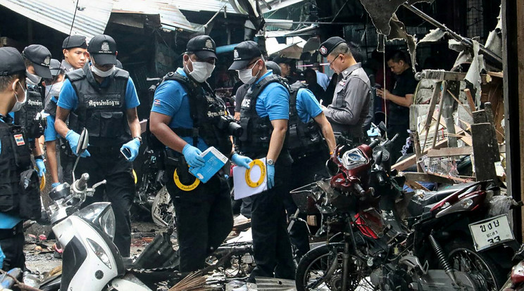 Hárman életüket vesztették a thaiföldi merényletben / Fotó: AFP