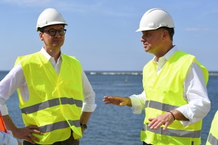 Duda i Morawiecki na przekopie Mierzei Wiślanej: Inwestycja ta wzmacnia suwerenność Polski