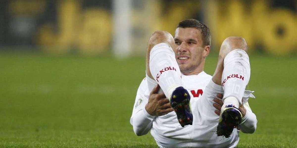 Podolski skasował samochód