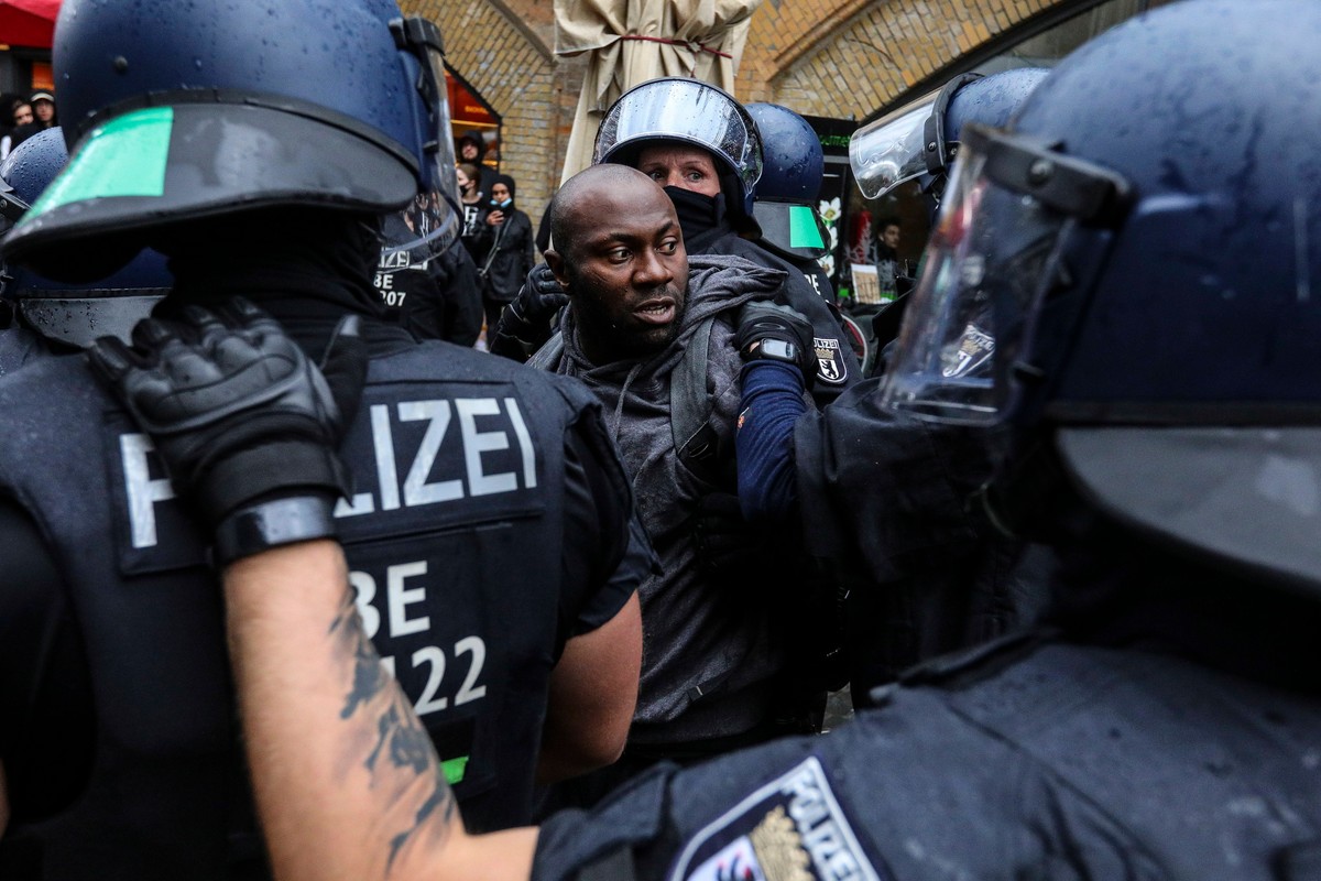 Protest "Black Lives Matter" w Berlinie