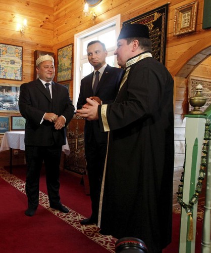 BOHONIKI. Andrzej Duda odwiedził meczet