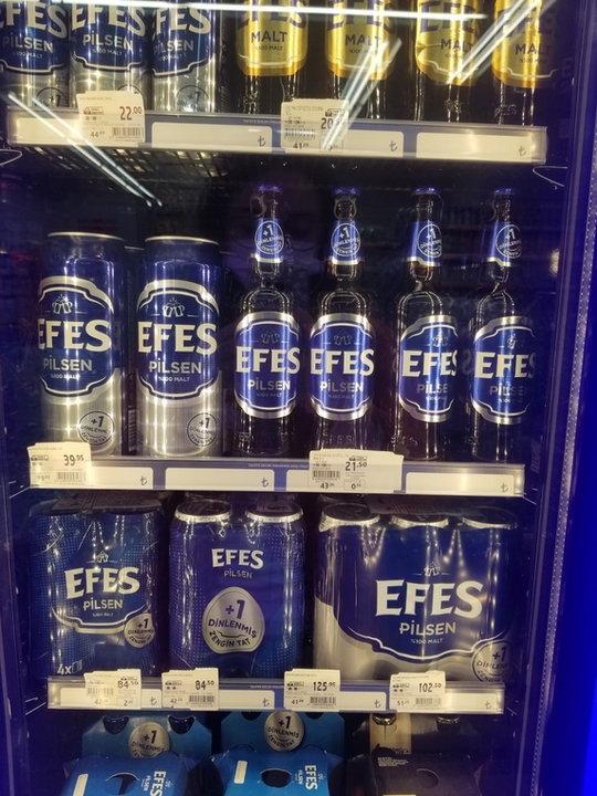 Tureckie piwo Efes - 6,50 zł