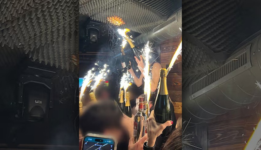 Požar u baru u Kran-Montani