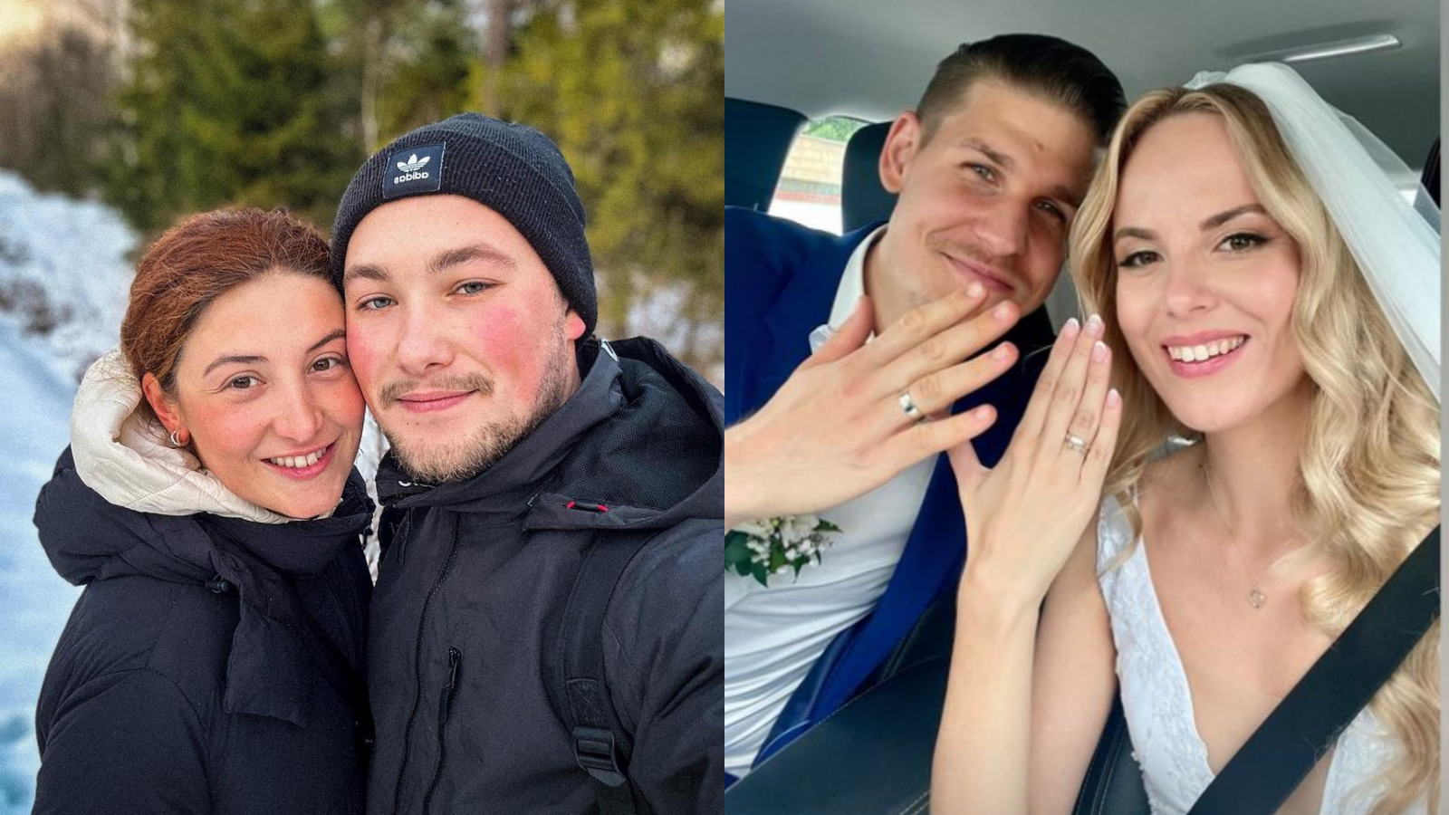 Kristína Malachovská s partnerom Jakubom a Adam Kocian s manželkou Barborou.