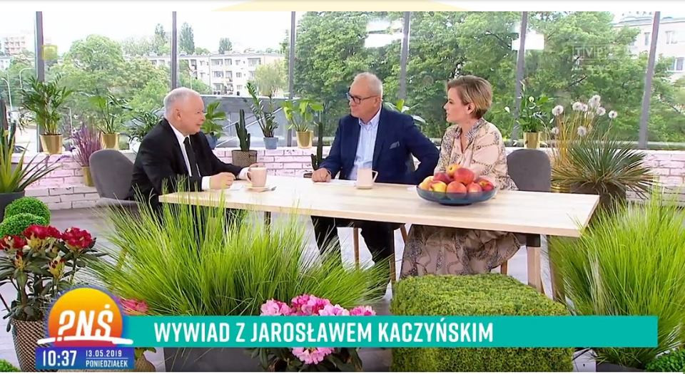 Jarosław Kaczyński w "Pytaniu na śniadanie"