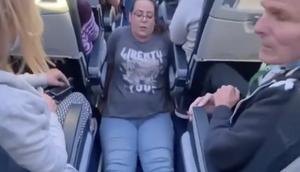 Jenny Berrie's video showing her dragging herself across the floor of the AlbaStar flight