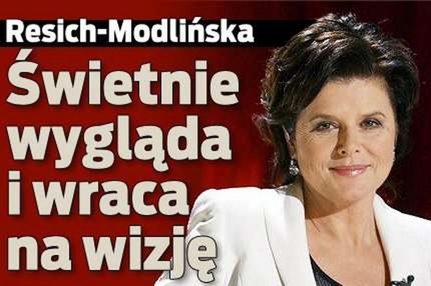 Resich-Modlińska wraca na wizję? Świetnie wygląda...