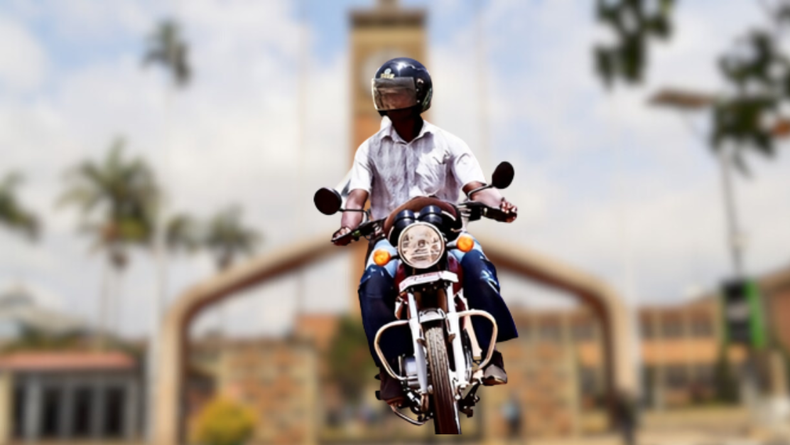 A boda boda rider